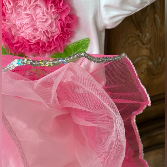 NWT Popatu Nordstrom Girls Tutu Party Dress 24M Pink First Birthday - Picture 7 of 11